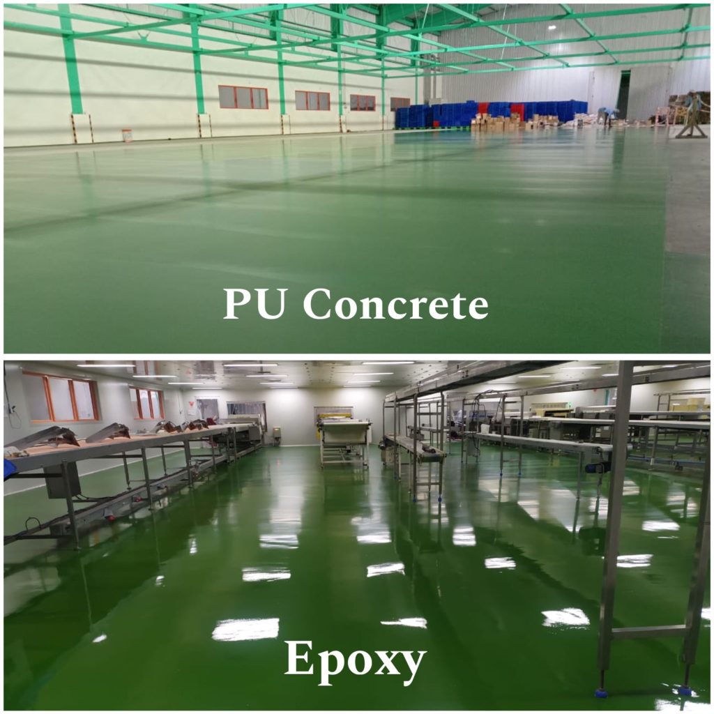 pu concret vs epoxy SL